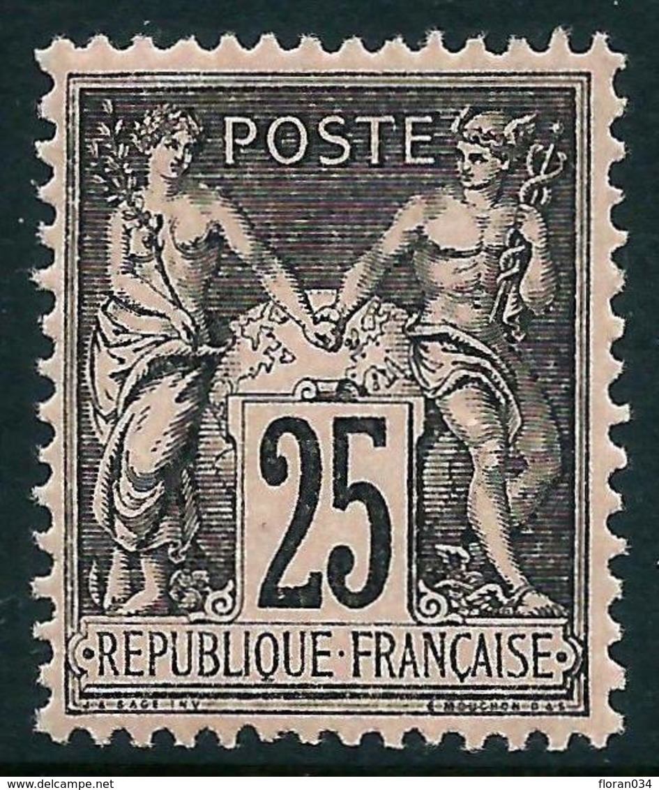 France N° 97 Neuf ** (MNH) Centrage Parfait - Signé Calves  Cote 240 Euros - Superbe Qualité - 1876-1898 Sage (Type II)