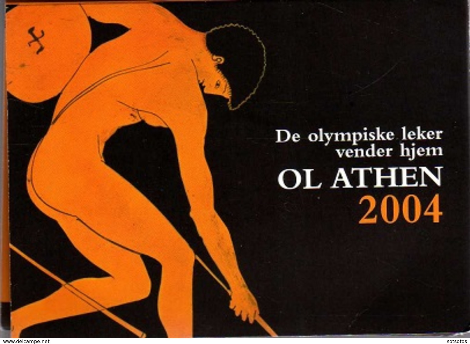 OLYMPIC GAMES Of ATHENS 2004. Folder Containing 2 Coins 1$ British Virgin Islands + 2€ From Greece - Jungferninseln, Britische