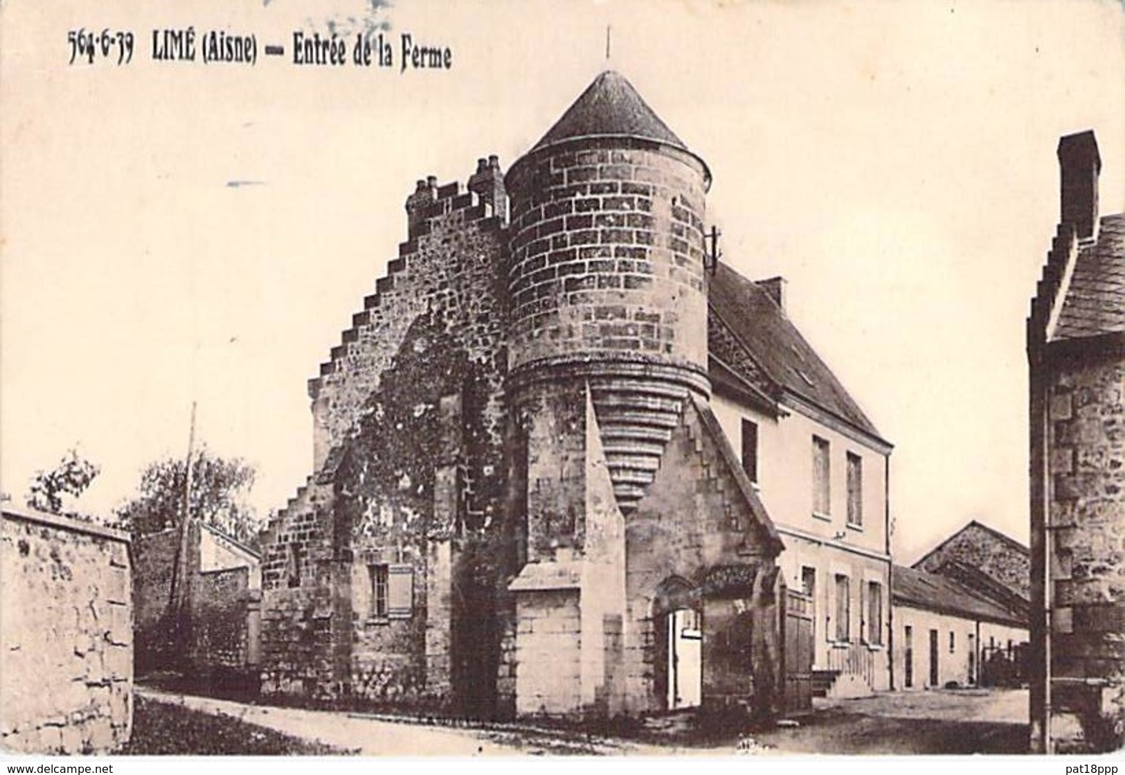 02 - LIME : Entrée De La Ferme - CPA - Aisne - Autres & Non Classés