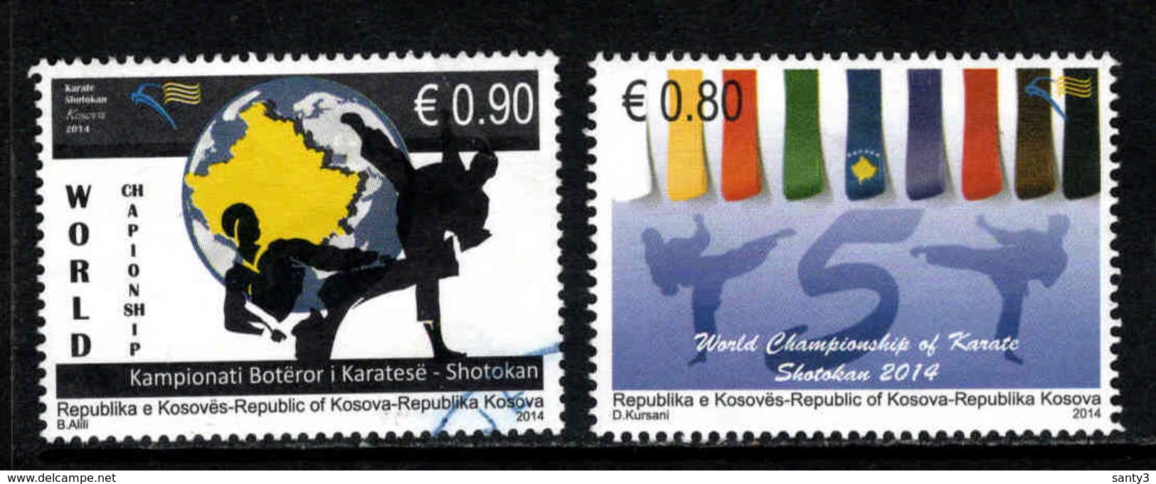 Kosovo, Yv 156-57  Jaar 2014, Reeks,  Gestempeld, Zie Scan - Kosovo