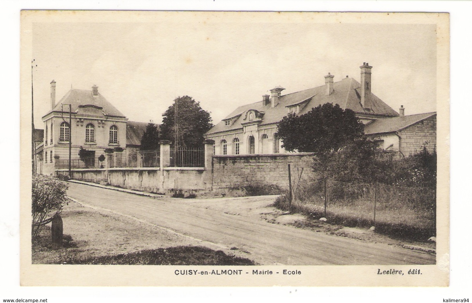 AISNE  /  CUISY-en-ALMONT  /  MAIRIE , ECOLE  /  Edit.  LECLÈRE - Autres & Non Classés