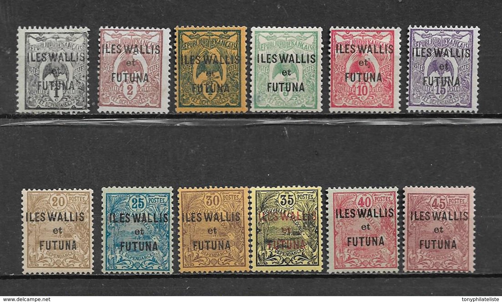 Colonie Wallis Et Futuna De 1920 N°1 A 12 Neufs * - Nuevos