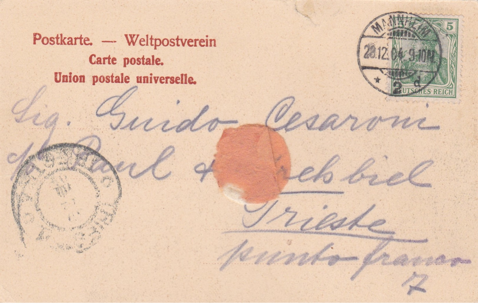Old Post Card Of Portal Am Rosegarten,Mannheim, Baden-Württemberg, Germany,J52. - Mannheim