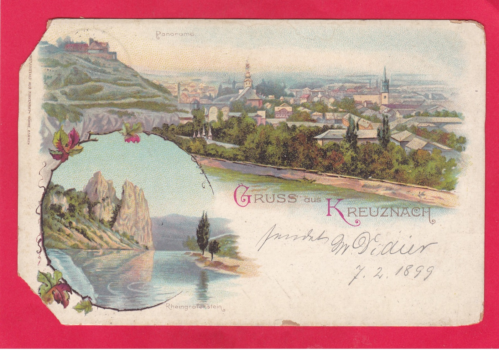Old,Antiquität Post Card Of Bad Kreuznach, Rhineland-Palatinate, Germany ,J65. - Bad Kreuznach