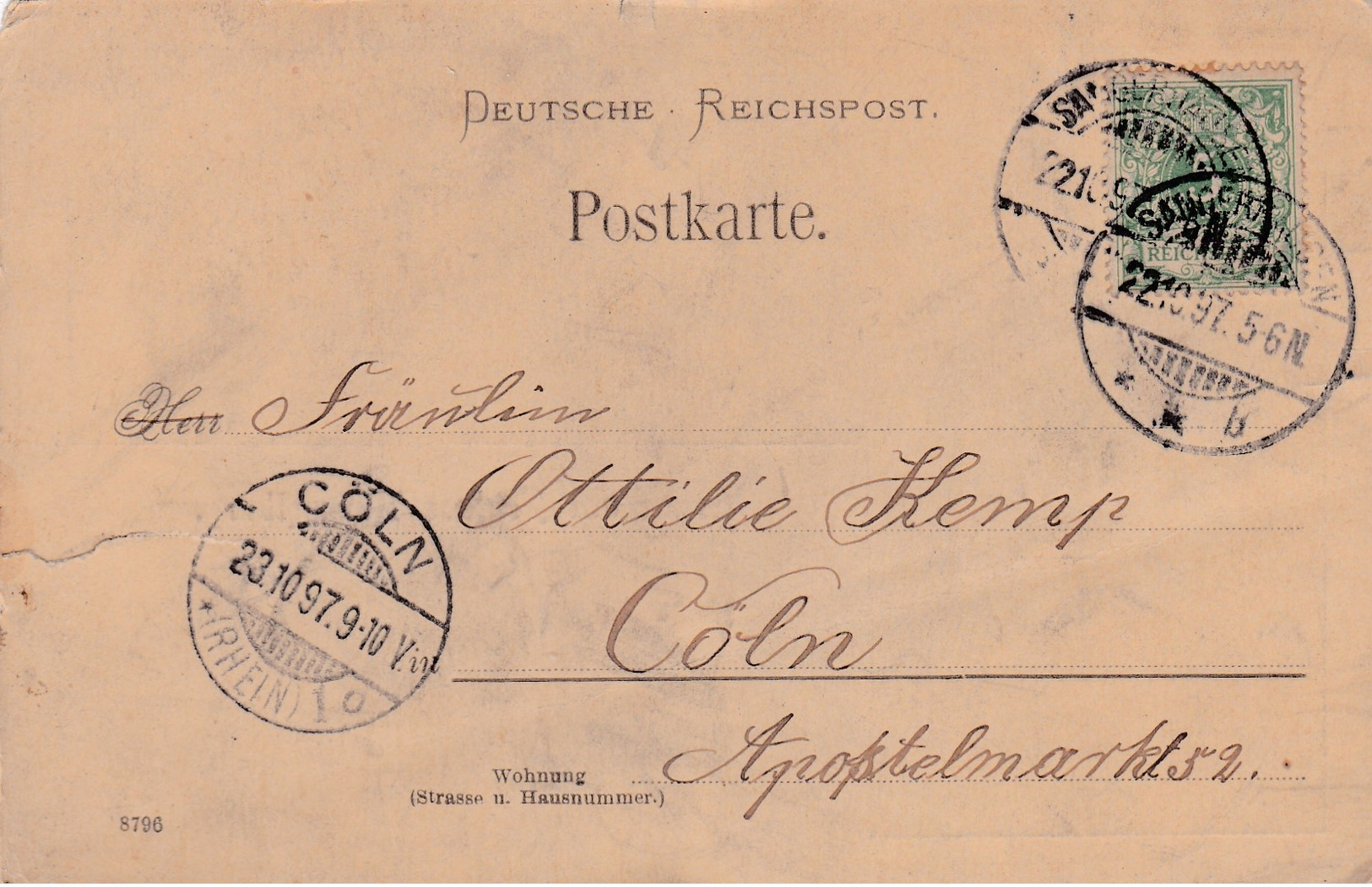 Old,Antiquität Post Card Of Schloss Rammelburg,Saxony-Anhalt.Germany,J65. - Other & Unclassified