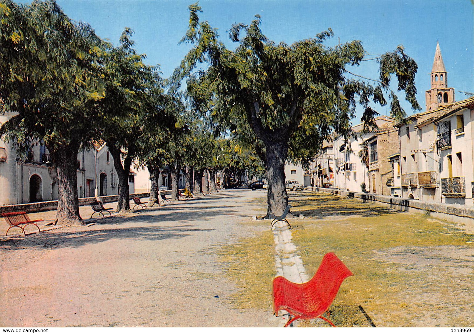 Montagnac - La Promenade - Banc Rouge - Montagnac