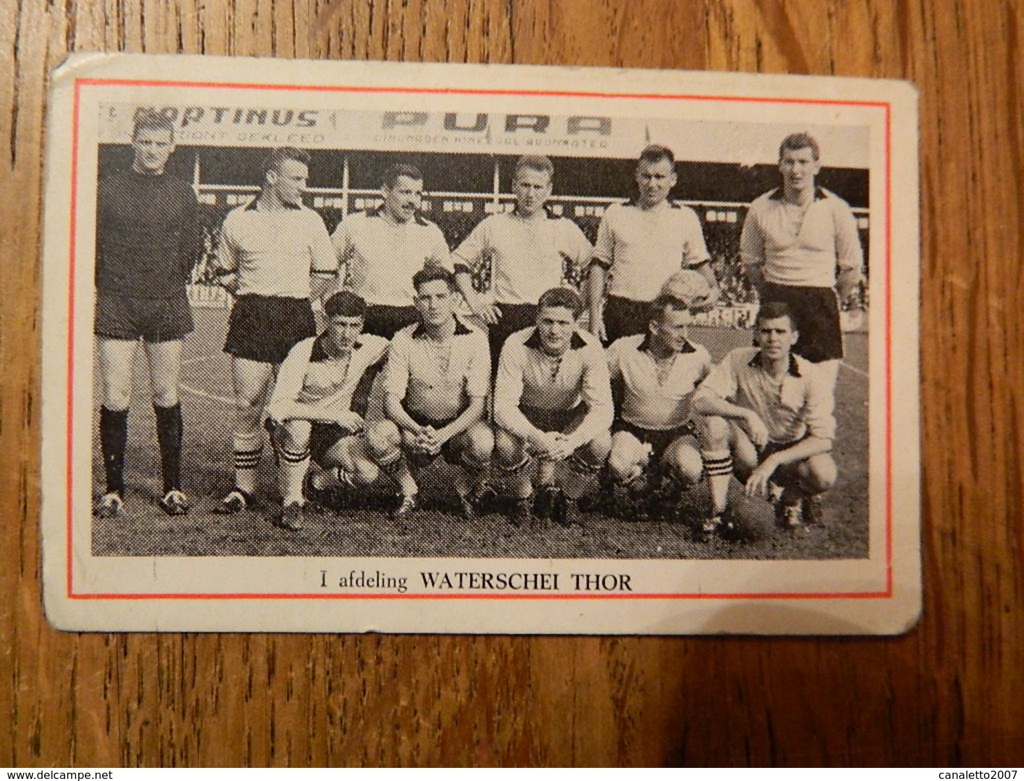 FOOTBALL: CHROMO  DES ANNEES 60 AVEC L'EQUIPE DE WATERSCHEI THOR GENK - Other & Unclassified