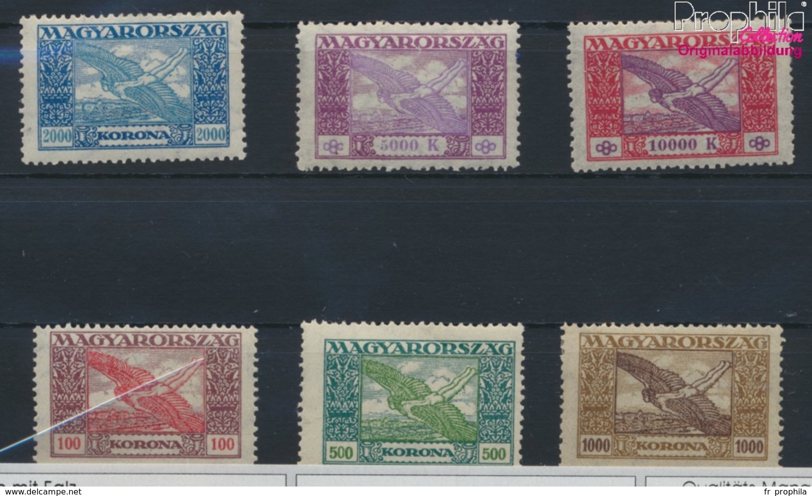 Hongrie 383-388 (complète.Edition.) Avec Charnière 1924 Airmail (9269538 (9269538 - Neufs