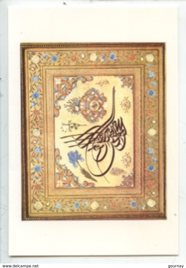 Sultan II Mahmud'un Tugrasi 1809 - Tugra  Turkie (cp Double Vierge) Illuminures Miniature - Objets D'art