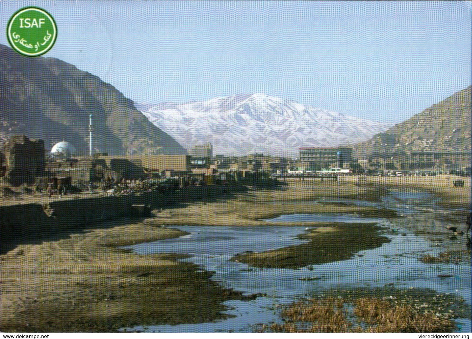 ! Moderne Ansichtskarte Afghanistan, 2003, Feldpostkarte Camp Warehouse, ISAF, Kabul - Afghanistan