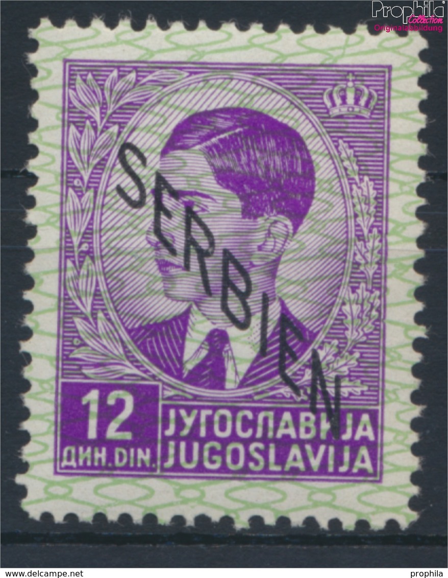 Serbien (Dt.Bes.2.WK.) 12 Mit Falz 1941 Aufdruckausgabe (9260657 - Besetzungen 1938-45