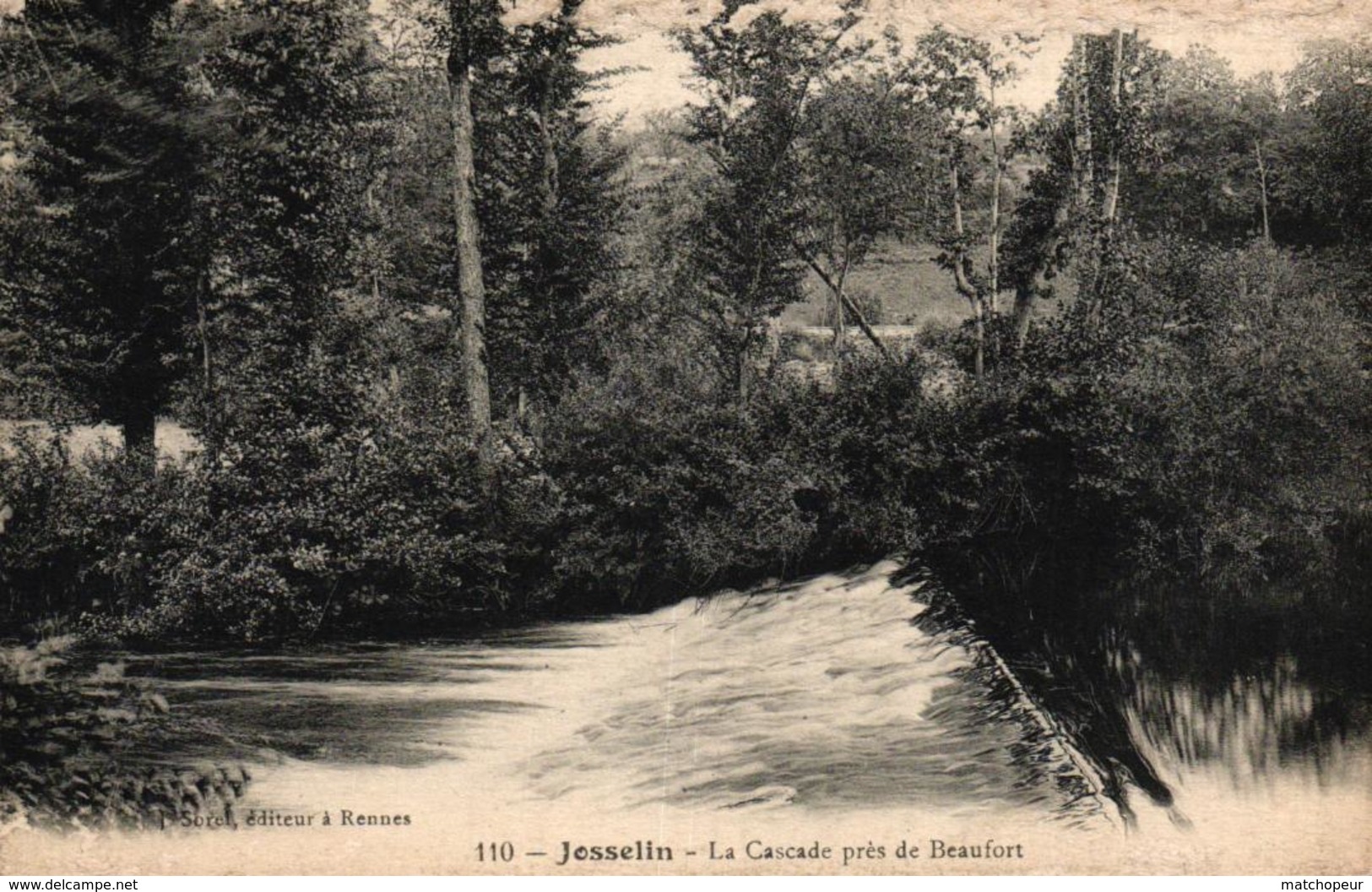 JOSSELIN -56- LA CASCADE PRES DE BEAUFORT - Josselin