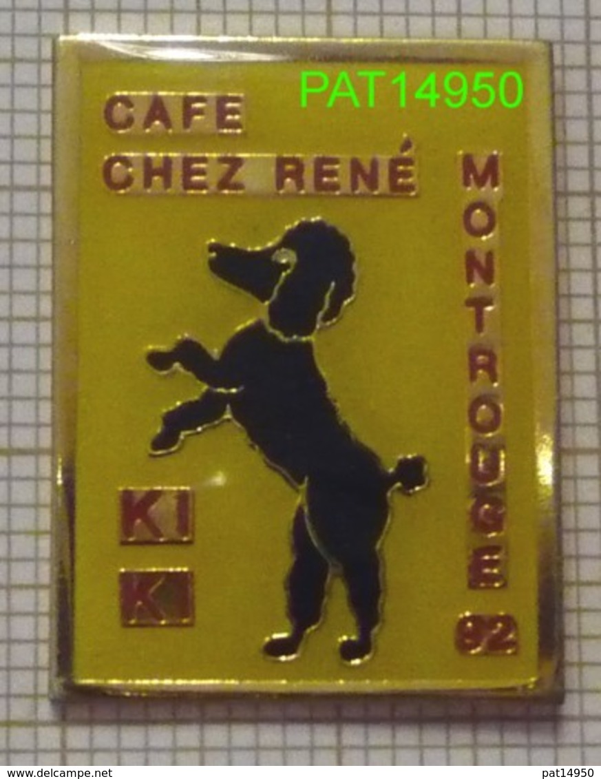 CAFE DE MONTROUGE 92  CHEZ RENE & KIKI LE CHIEN CANICHE NOIR - Villes