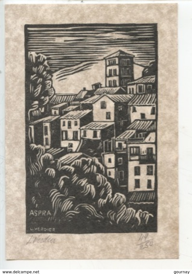 Astra Sabina : ASTRA De L. Verdier - Estampe Certifiée Originale 21X14,5 (2scan) - Rieti