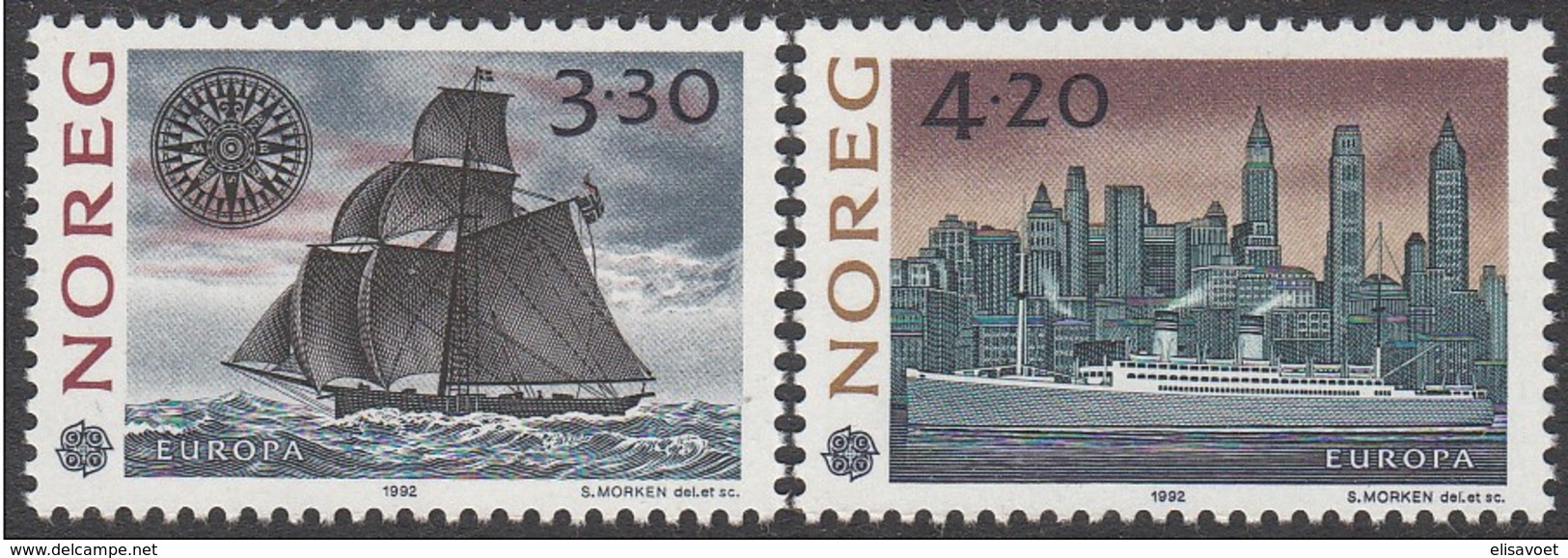 Norway Norge Norvège 1992  Yvertn° 1053-1054 *** MNH Cote 4,50 Euro CEPT Europa - 1992