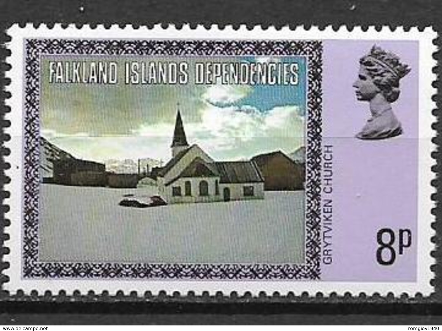 COLONIE INGLESI  FALKLAND DEPENDENCIES 1980  ORDINARIA YVERT. 84 MNH XF - Falkland