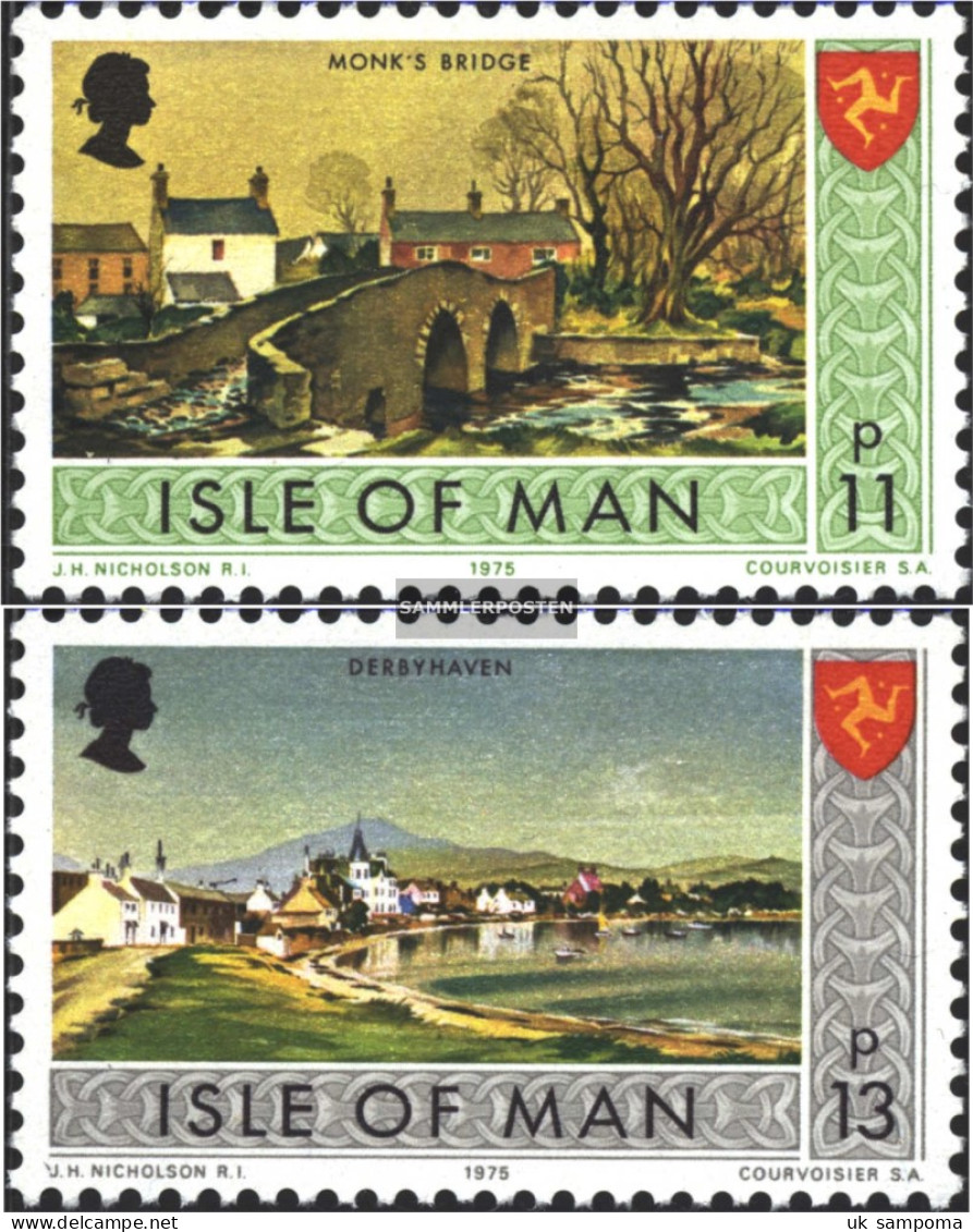 United Kingdom - Isle Of Man 72-73 (complete Issue) Unmounted Mint / Never Hinged 1975 Attractions - Isle Of Man