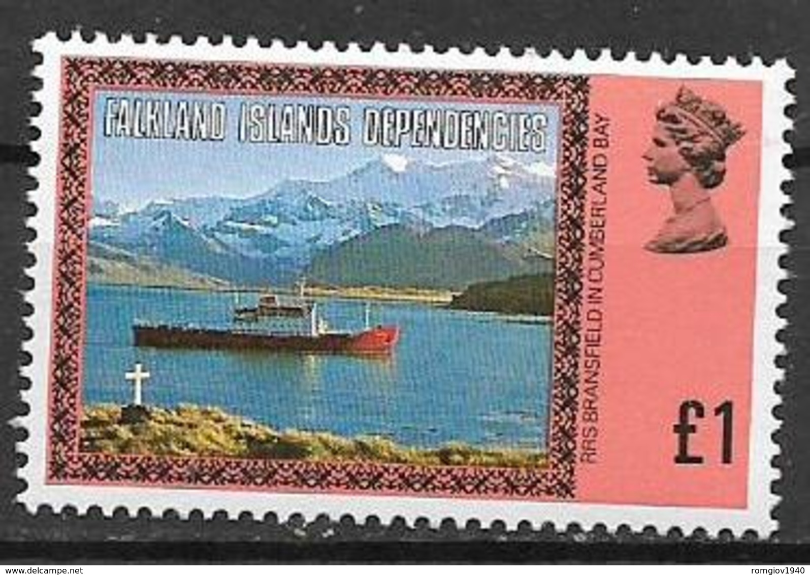 COLONIE INGLESI  FALKLAND DEPENDENCIES 1980  ORDINARIA YVERT. 90  MNH XF - Falkland