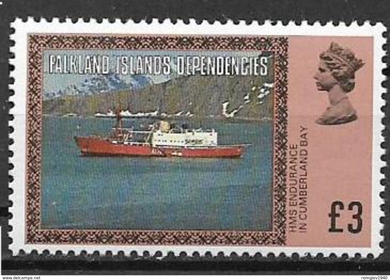 COLONIE INGLESI  FALKLAND DEPENDENCIES 1980  ORDINARIA YVERT. 91  MNH XF - Falkland