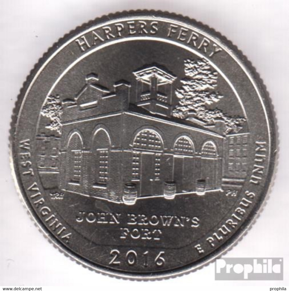 USA KM-Nr. : 2016 Stgl./unzirkuliert Harpers Ferry National Historical Park Stgl./unzirkuliert 2016 25 Cent Harpers Ferr - 2010-...: National Parks