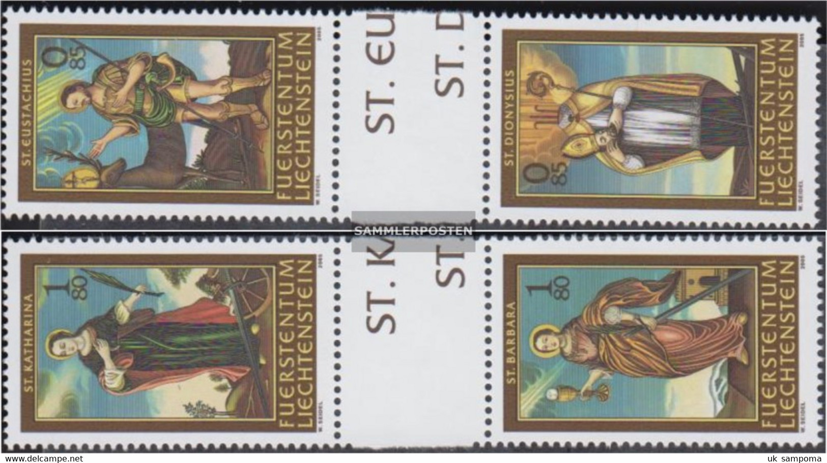 Liechtenstein 1370ZS-1373ZS Between Steg Couples (complete Issue) Unmounted Mint / Never Hinged 2005 Nothelfer - Unused Stamps