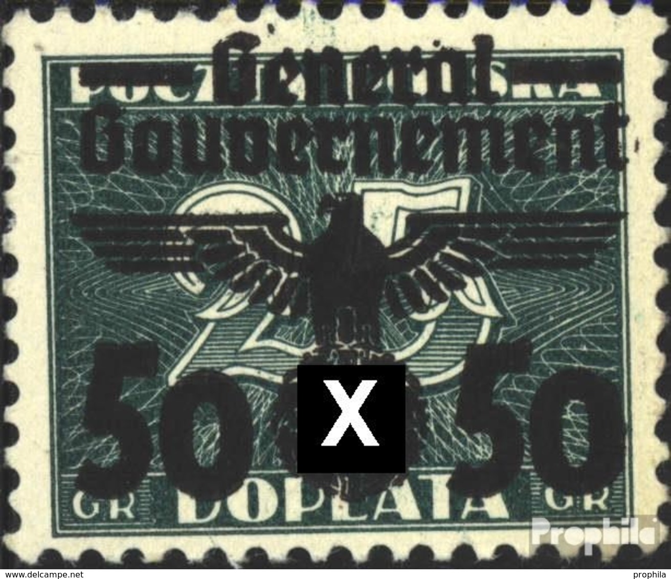 Generalgouvernement 36 Mit Falz 1940 Aufdruckausgabe - Besetzungen 1938-45