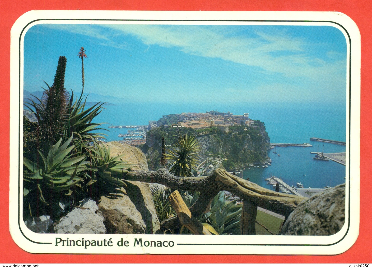 Monaco 1985. Cactusses. Postcard Passed Mail With A Special Stamp. - Cactusses