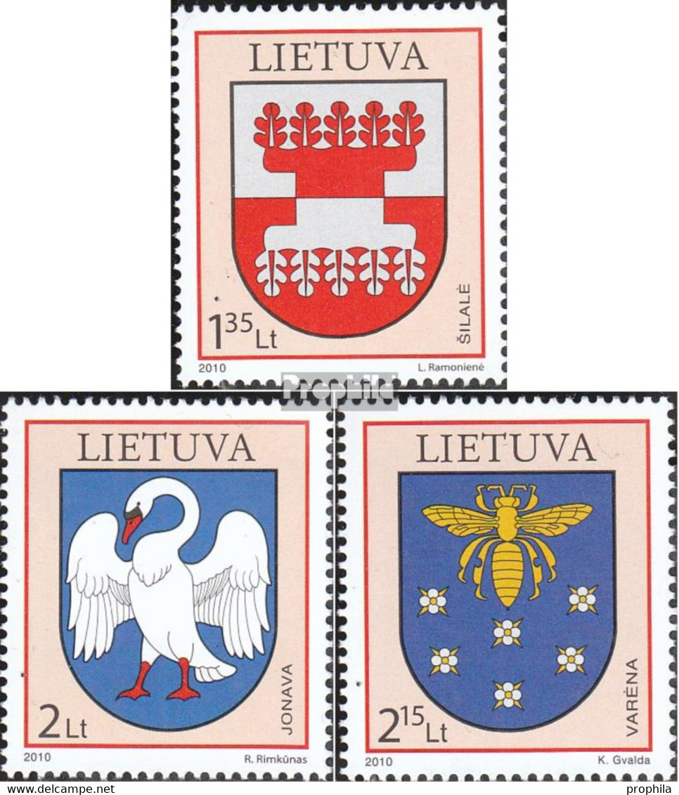 Litauen 1031-1033 (kompl.Ausg.) Postfrisch 2010 Wappen - Lithuania