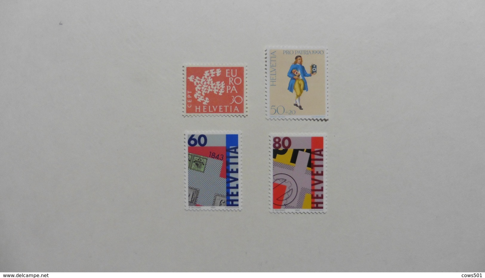 Suisse : 4 Timbres Neufs - Collections