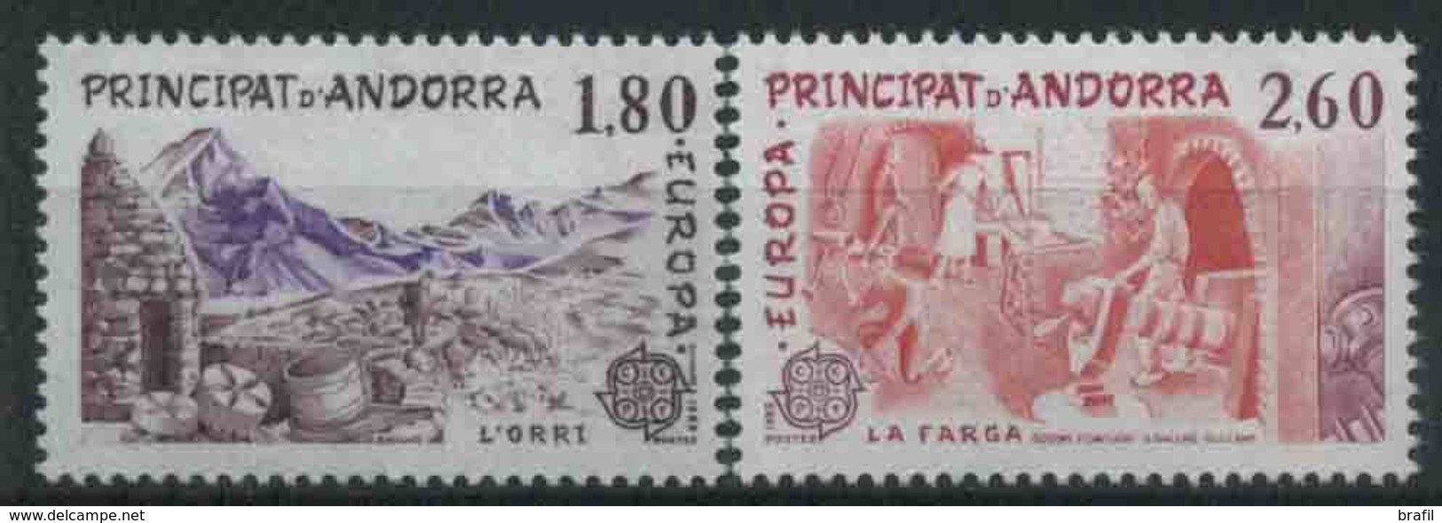 1983 Europa C.E.P.T., Andorra Francese, Serie Completa Nuova (**) - 1983
