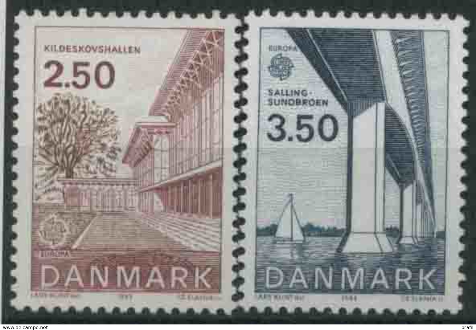 1983 Europa C.E.P.T., Danimarca, Serie Completa Nuova (**) - 1983