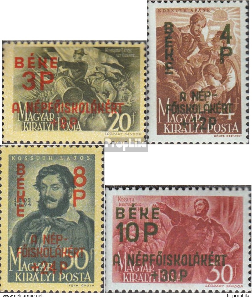 Hongrie 774-777 (complète.Edition.) Avec Charnière 1945 Gedenkmarken - Unused Stamps