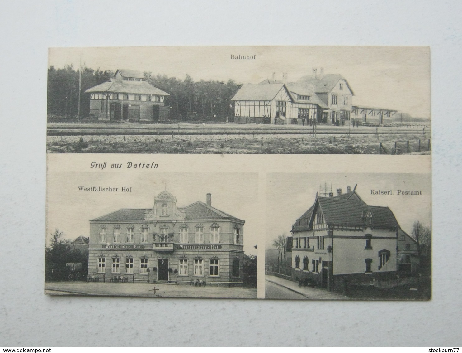 DATTELN , Bahnhof , Schöne Karte 1923 - Datteln