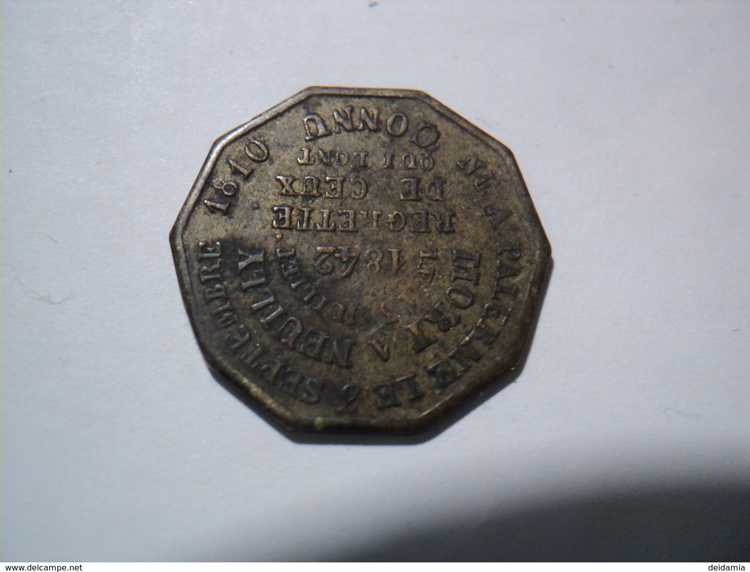 MEDAILLE FERDINAND PHILIPPE DUC D ORLEANS. XIX° A L OCCASION DE SA MORT PEUT ETRE. NE A PALERME LE 5 SEPTEMBRE 1810. - Royal / Of Nobility