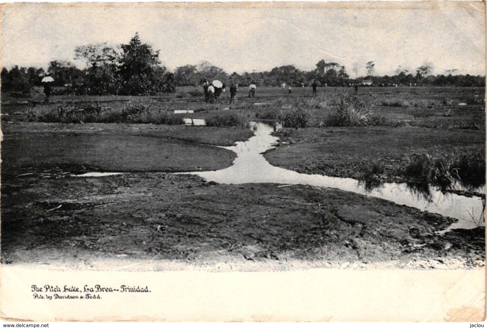 THE PITCH LAKE ,LA BREA TRINIDAD ,PERSONNAGES   REF 58330 C - Trinidad