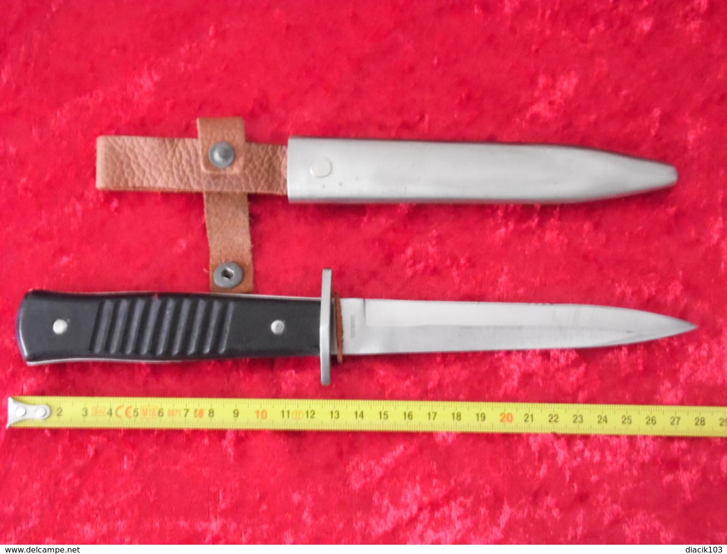 Poignard Type "couteau De Botte Allemand" WW2 39/45 - Armes Blanches