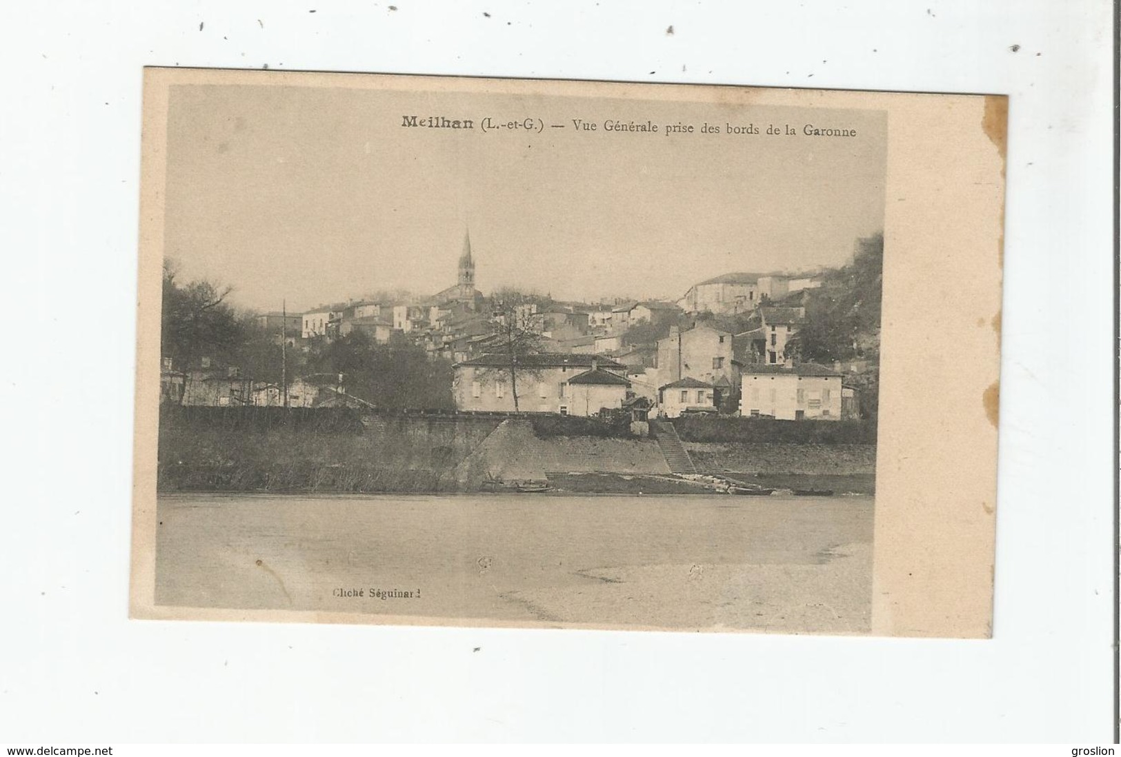 MEILHAN (L ET G) VUE GENRALE PRISE DES BORDS DE LA GARONNE (EGLISE) - Meilhan Sur Garonne