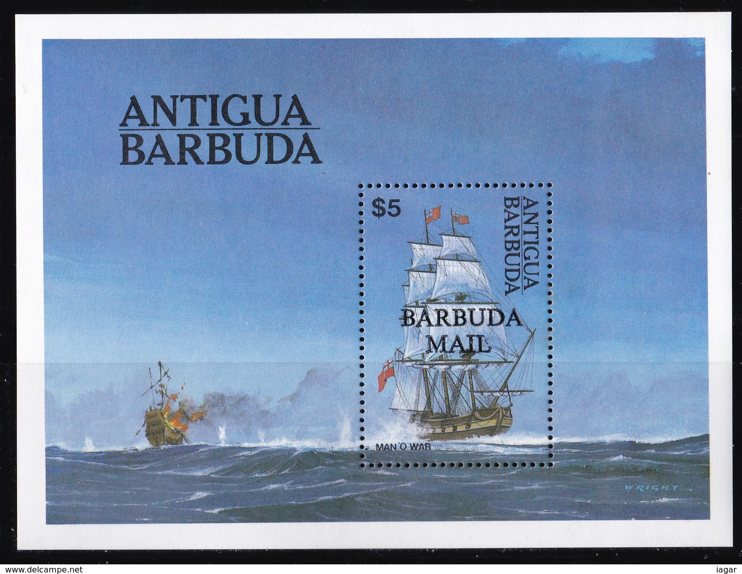 THEMATIC SHIPS: ANCIENT AND MODERN NAVIGATION - BARBUDA - Altri (Mare)