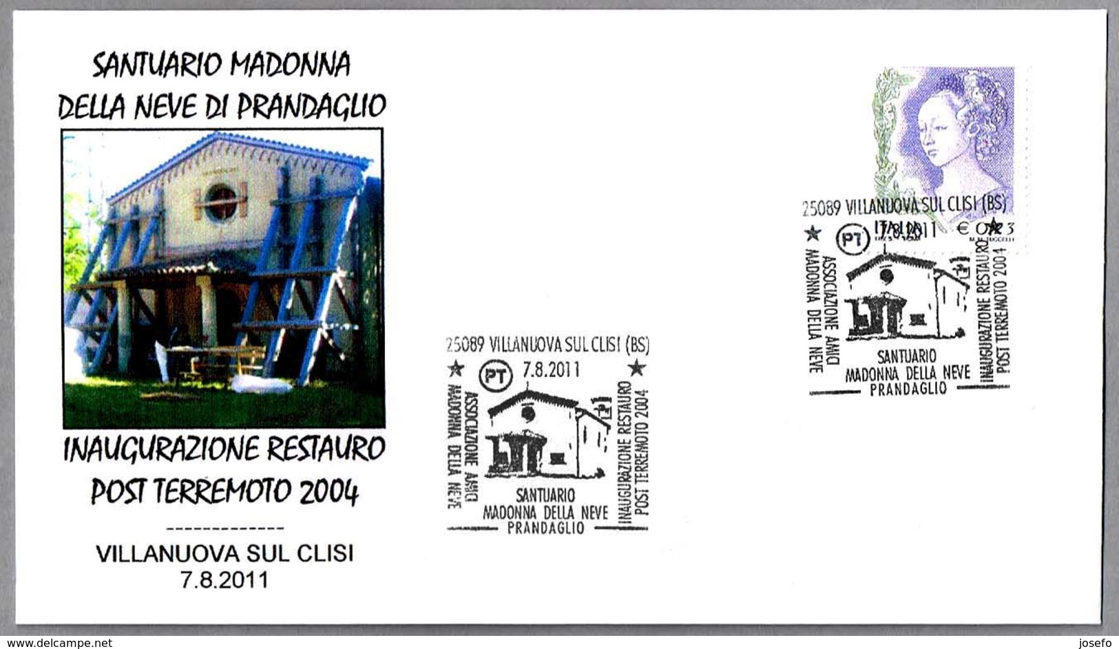 TERREMOTO DE 2004 - Restauracion Santuario Madonna - 2004 Earthquake. Villanuova Sul Clisi 2011 - Otros & Sin Clasificación