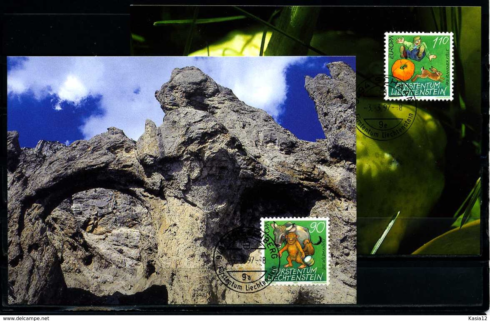 X2209)Maximumkarte Liechtenstein 1145/1146 Cept - Cartes-Maximum (CM)