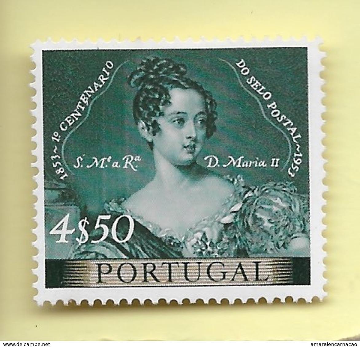 TIMBRES- STAMPS - SELLOS - FRANCOBOLLI - PORTUGAL -1953- 1 Er CENTENAIRE DU TIMBRE POSTAL PORTUGAIS - TIMBRE NEUF - MNH - Unused Stamps