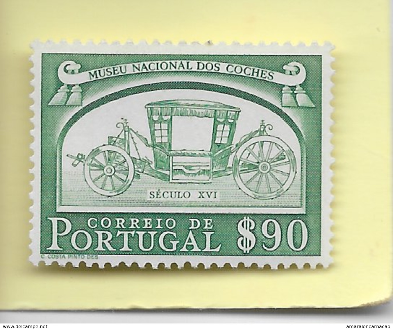 TIMBRES- STAMPS - SELLOS - FRANCOBOLLI - PORTUGAL -1952- MUSÉE NACIONAL DOS COCHES - TIMBRE NEUF - MNH - Neufs