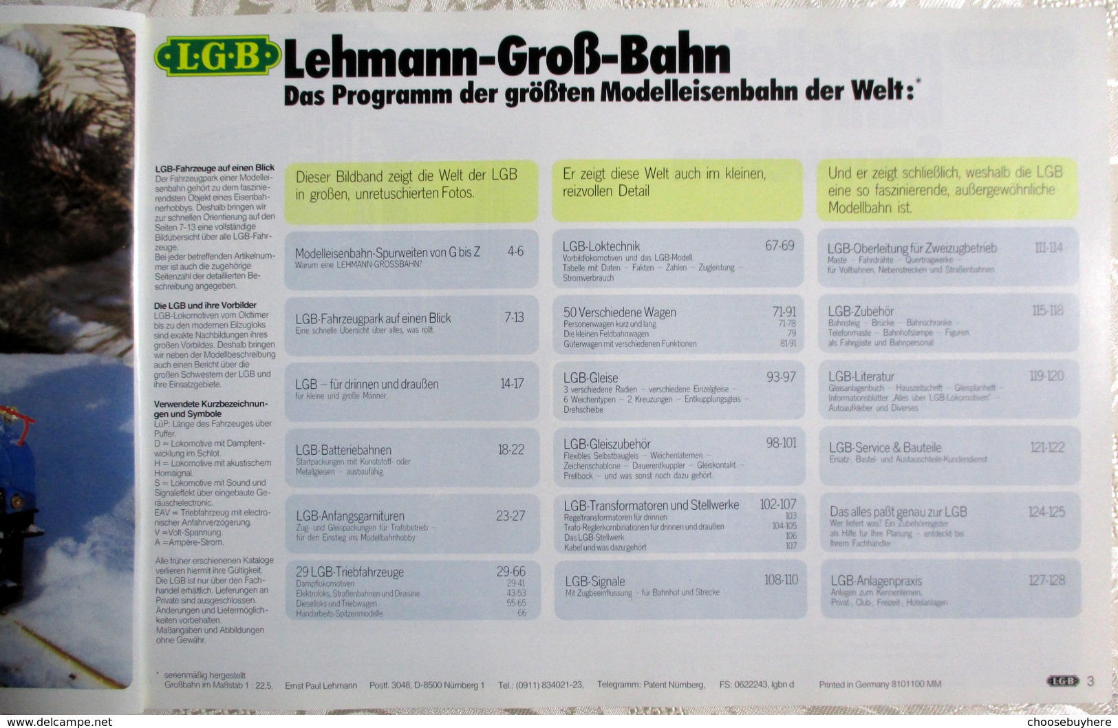 Katalog LGB 1981 100 Jahre Lehmann True Vintage Brochure - Otros & Sin Clasificación
