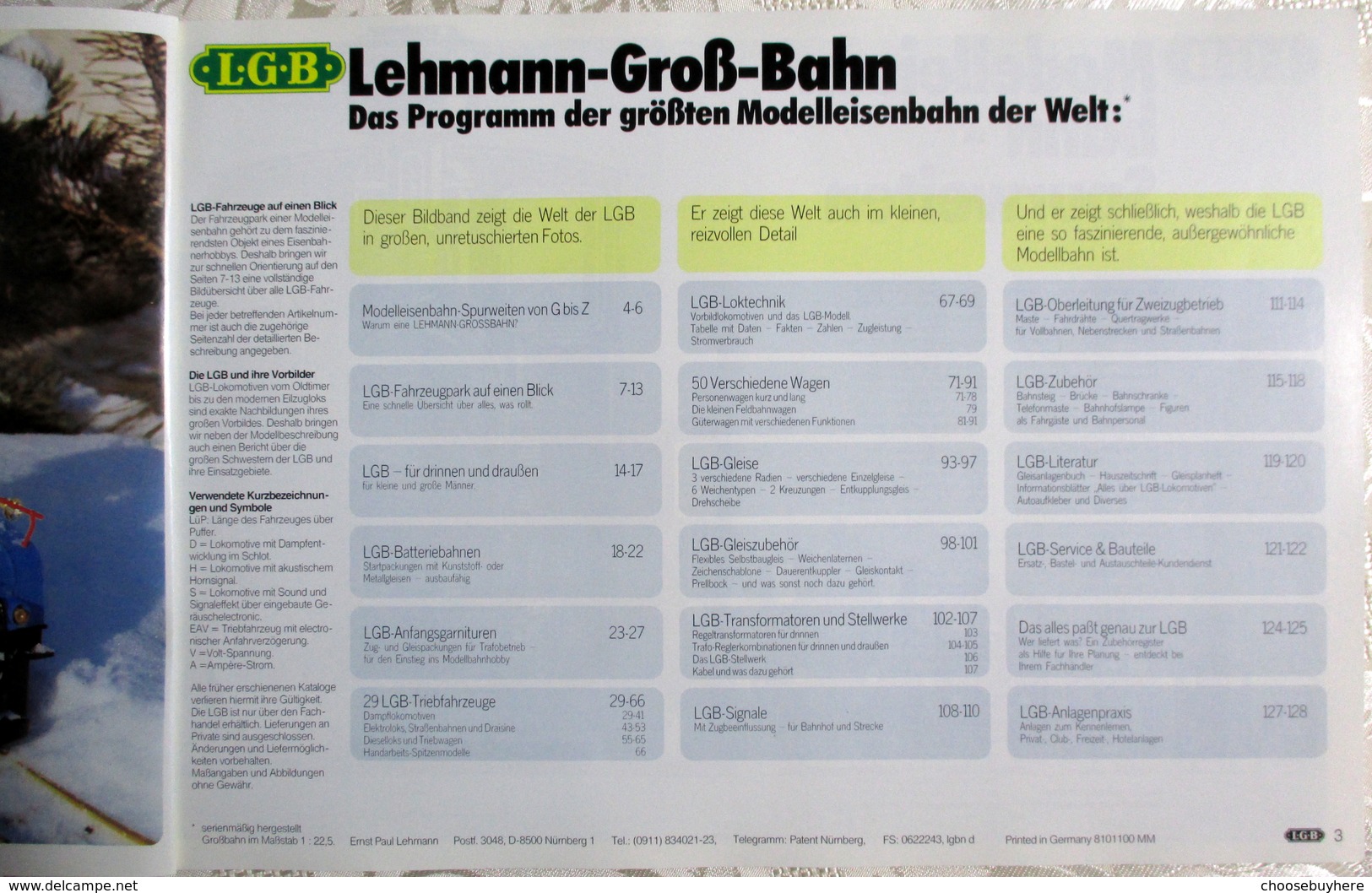 Katalog LGB 1981 100 Jahre Lehmann True Vintage Brochure - Autres & Non Classés