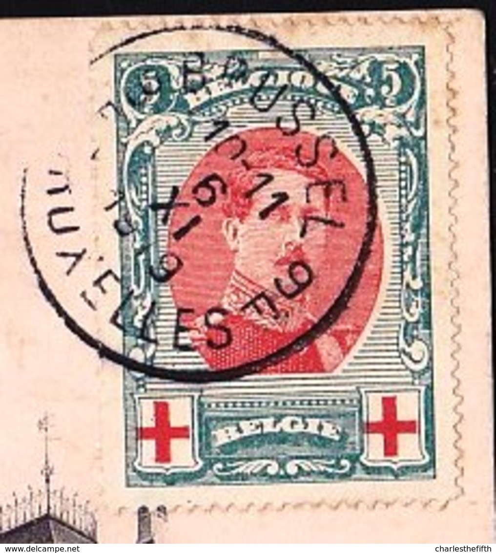 OBP 132 - Sur Carte Bruxelles - Mooie Centrage - Variatie ? - 1915-1920 Albert I