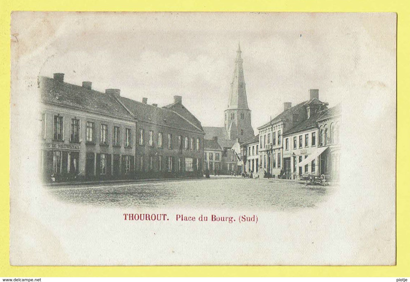 * Torhout - Thourout * (Wereldpostvereeniging) Place Du Bourg Sud, Burgplaats, église, Kerk, Herberg De Nieuwstad - Torhout