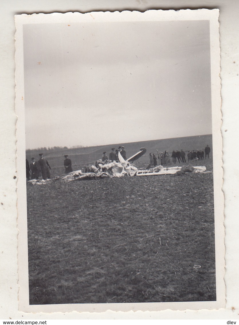 Tourinnes St Lambert - Débris De L' Appareil Du Capitaine Vanderlinden, Tué Au Cours Des Manoeuvres 15.2.1933 - 5 Photos - Aviation