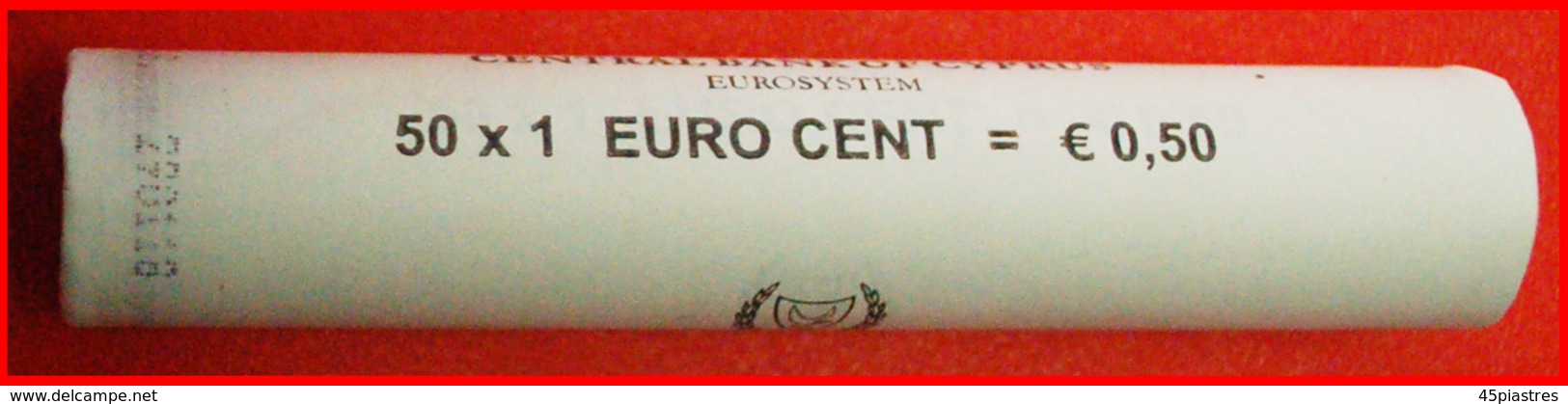 # GREECE: CYPRUS ★ 1 CENT 2018 UNC ROLL! LOW START ★ NO RESERVE! - Rollos