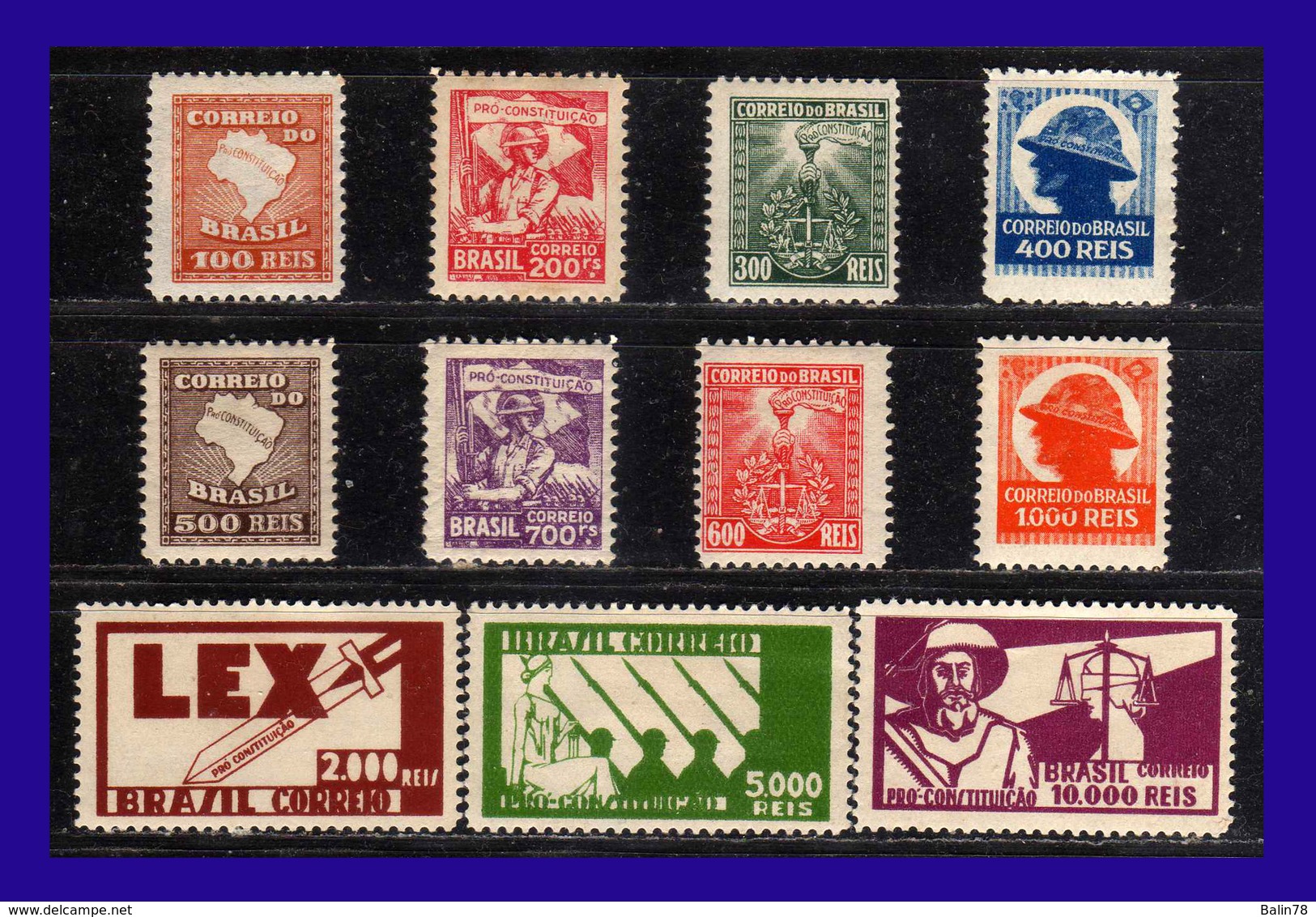 1932 - Brasil - Sc. 364 - 374 - MLH - BR-043 - Nuevos