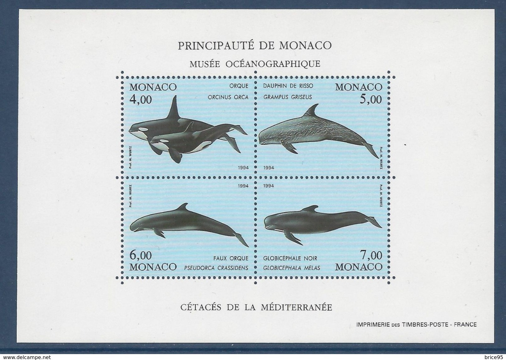 Monaco - Bloc YT N° 64 - Neuf Sans Charnière - 1994 - Blocks & Kleinbögen